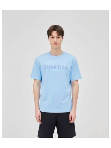 Loango Light Blue Men s Short Sleeve T Shirt - DUVETICA - BALAAN 1