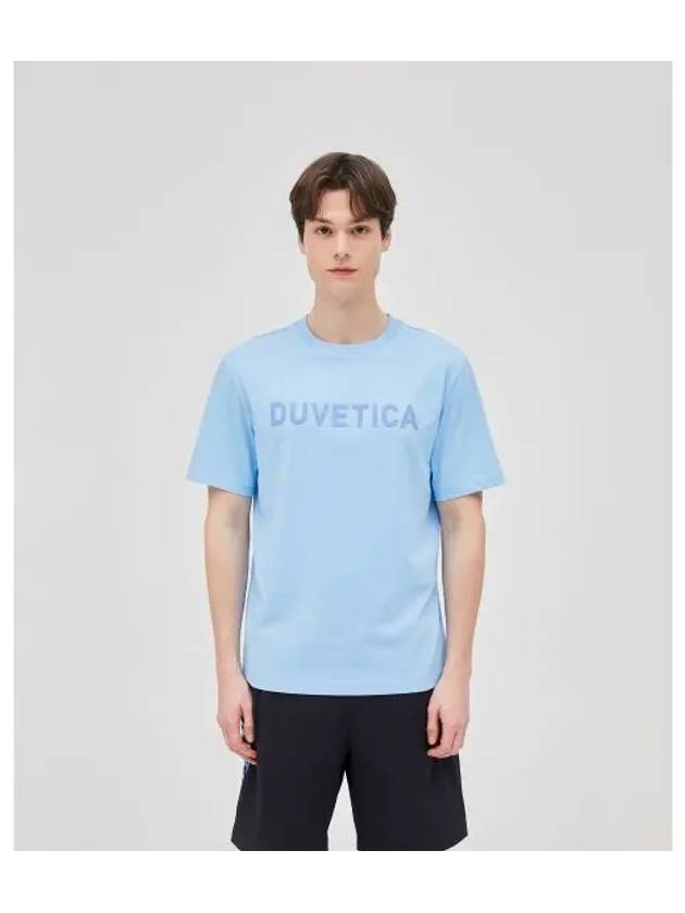 Loango light blue men s short sleeve t shirt - DUVETICA - BALAAN 1