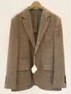 Men's Glen Check Jacket Brown MQ415BTD C018 - BRUNELLO CUCINELLI - BALAAN 1