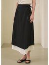 Bigail unbalanced strap long A line skirt - MICANE - BALAAN 3