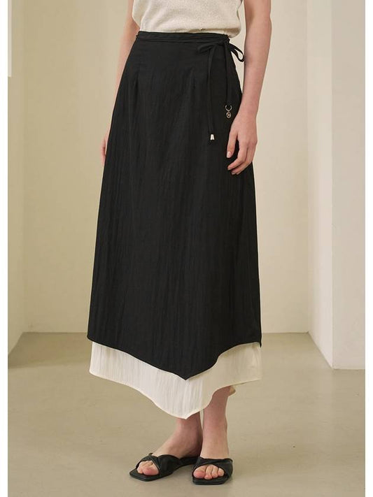 Bigail unbalanced strap long skirt - MICANE - BALAAN 2
