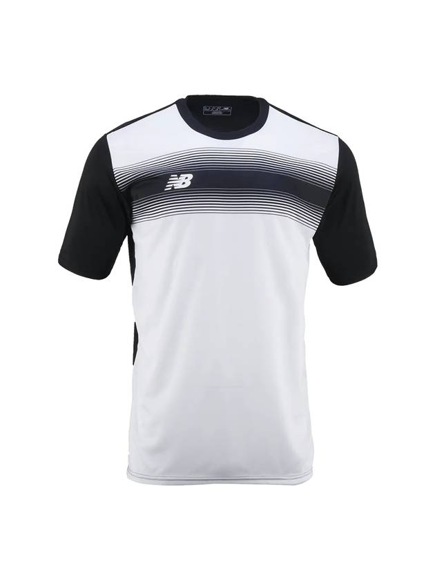 Panel SS Jersey Sport Short Sleeve T-Shirt White Black - NEW BALANCE - BALAAN 1