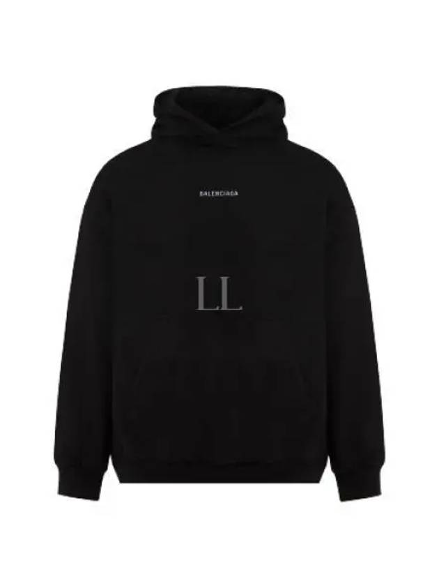 Logo Print Hoodie Black - BALENCIAGA - BALAAN 2