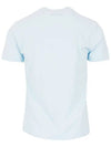 Block Logo Printing Short Sleeve T-Shirt Blue - STONE ISLAND - BALAAN 4