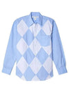 FMB042S241 FMB042 Dot Argyle Shirt - COMME DES GARCONS - BALAAN 2