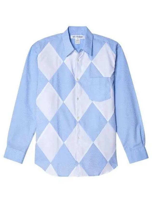 FMB042S241 FMB042 Dot Argyle Shirt - COMME DES GARCONS - BALAAN 1