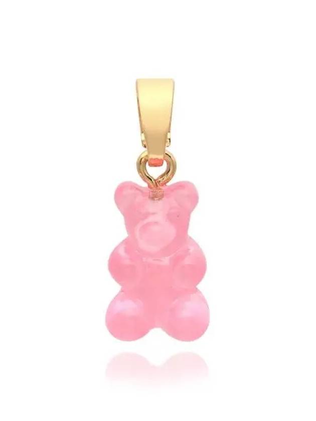 NOSTALGIA BEAR BUBBLEGUM CLASSIC CONNECTOR Gold Pendant Charm - CRYSTAL HAZE - BALAAN 1