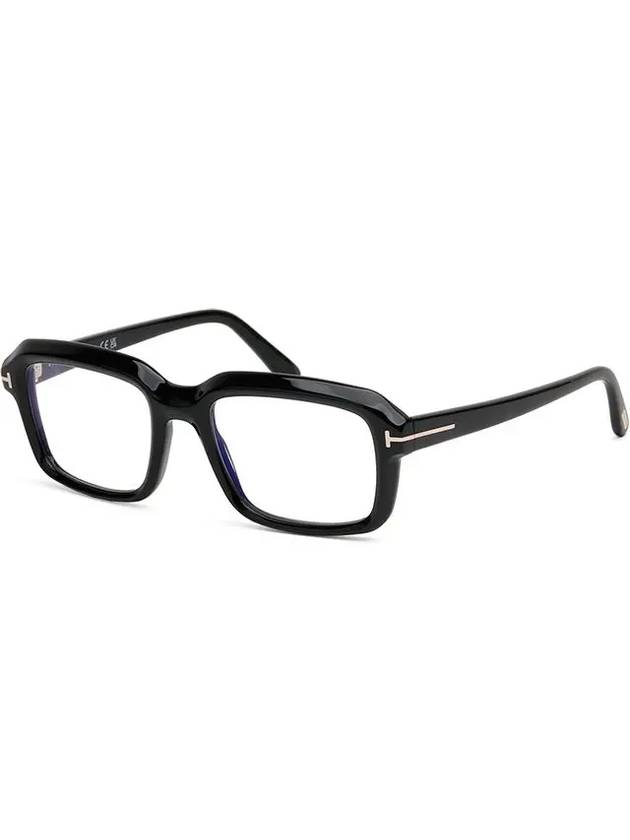 Blue Light Blocking Glasses Frame TF5888B 001 Square Black Fashion Horned - TOM FORD - BALAAN 7