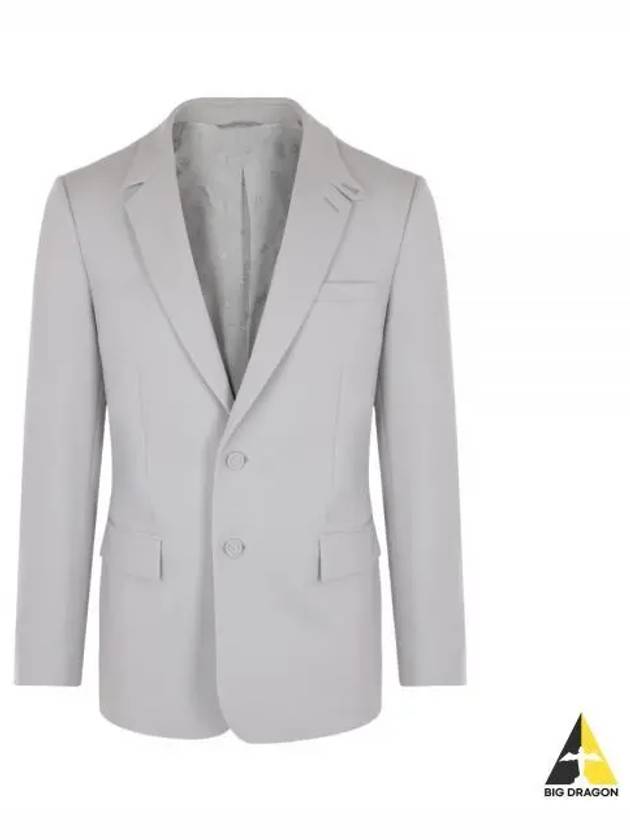 Single Wool Twill Jacket Grey - DIOR - BALAAN 2