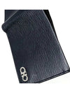 Gancini Half Wallet Deep Ocean - SALVATORE FERRAGAMO - BALAAN 6