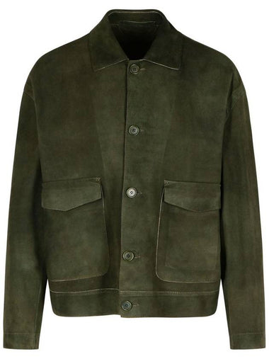 Salvatore Santoro Green Suede Jacket - SALVATORE SANTORO - BALAAN 1