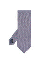 Salvatore Men's Gancini Logo Silk Tie Navy - SALVATORE FERRAGAMO - BALAAN.