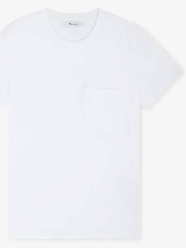 Women s Papaia White Short Sleeve T Shirt 21946011600 001 - MAX MARA - BALAAN 3