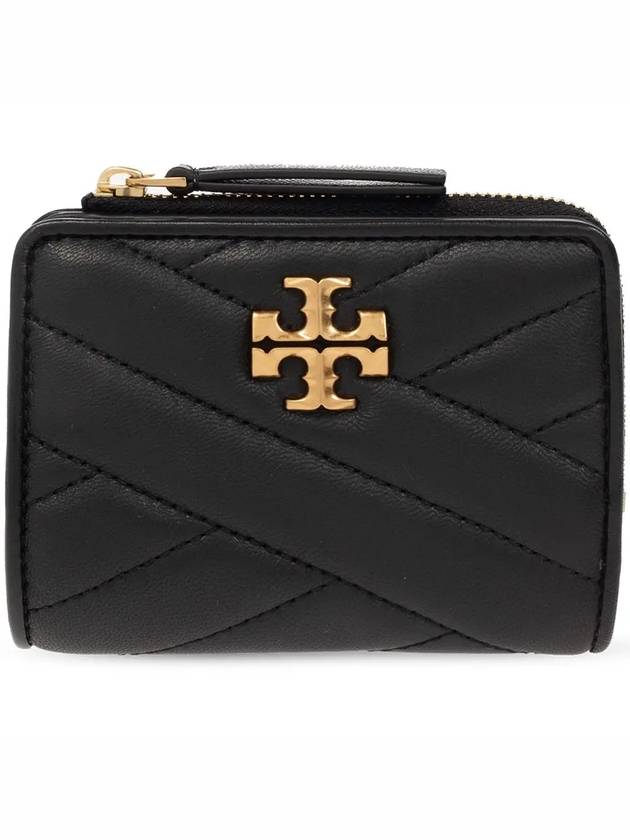 Chevron Half Wallet Black - TORY BURCH - BALAAN 2