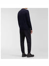 Men's Lens Wappen Pocket Knit Top Navy - CP COMPANY - BALAAN.