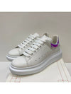 Oversized Smooth Calf Leather Sneakers White Shock Pink - ALEXANDER MCQUEEN - BALAAN 2