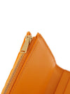Intrecciato 3-stage bifold zipper halfwallet orange - BOTTEGA VENETA - BALAAN.