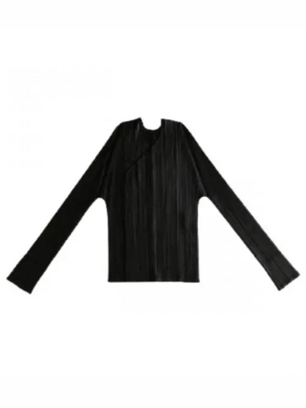 Pleats Basic Cardigan Black - ISSEY MIYAKE - BALAAN 2