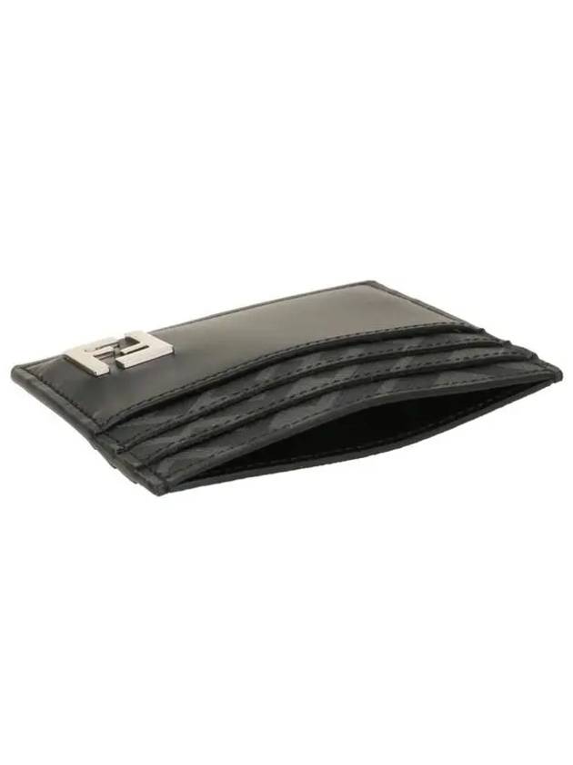 FF Square Leather Card Wallet Black - FENDI - BALAAN 5