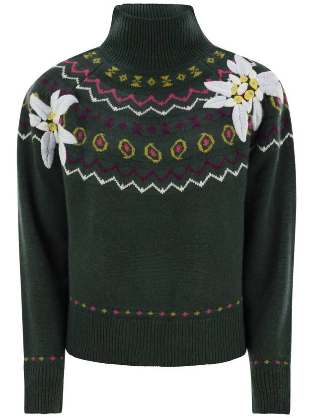 Wool-blend jumper with embroidery - MC 2 SAINT BARTH - BALAAN 1