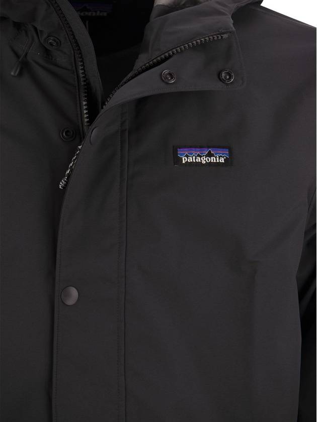 Men's Jackson Glacier Rain Hooded Jacket Ink Black - PATAGONIA - BALAAN 5