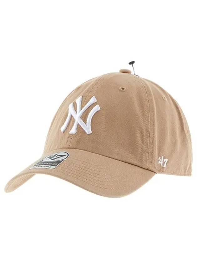 B RGW17GWS KHA NY logo ball cap hat - 47BRAND - BALAAN 1