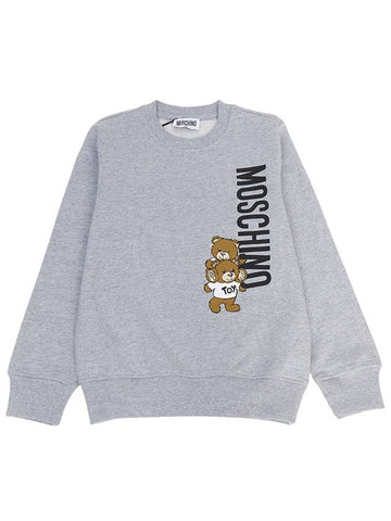 Kids brushed sweatshirt H8F05R LCA14 60901 Adults can wear - MOSCHINO - BALAAN 1