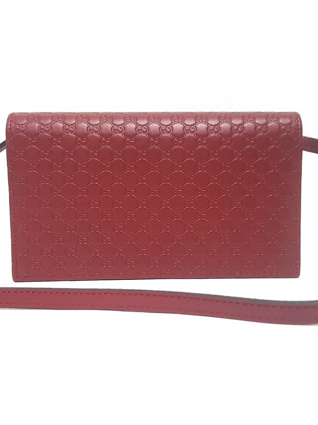 Microssima Strap Wallet Cross Bag Red - GUCCI - BALAAN 3