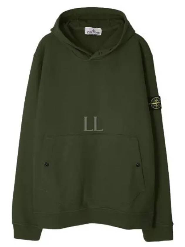 Garment Dyed Hoodie Khaki - STONE ISLAND - BALAAN 2