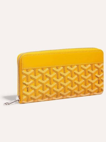 Matignon Wallet GM Yellow Long Zipper Women Men - GOYARD - BALAAN 1