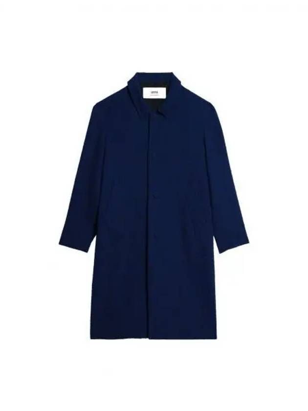 Breasted Single Coat Navy - AMI - BALAAN 2