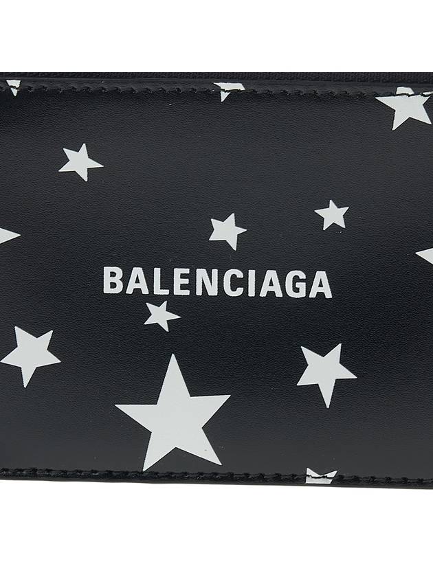 Stars And Moon Print Card Wallet Black - BALENCIAGA - BALAAN 7