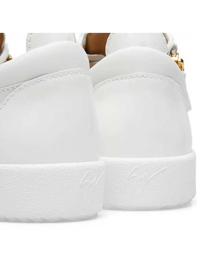 Leather Zipper Frankie Low Top Sneakers White - GIUSEPPE ZANOTTI - BALAAN 6