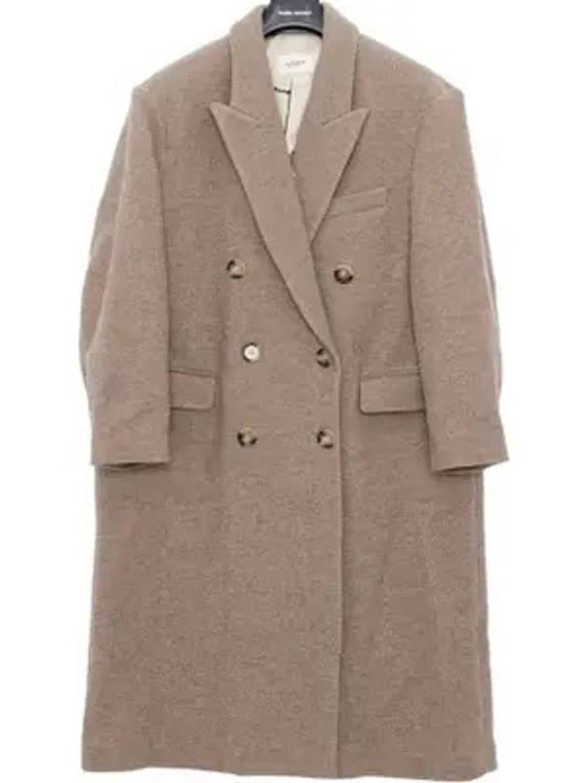 Double Breasted Coat Brown - ISABEL MARANT - BALAAN 1