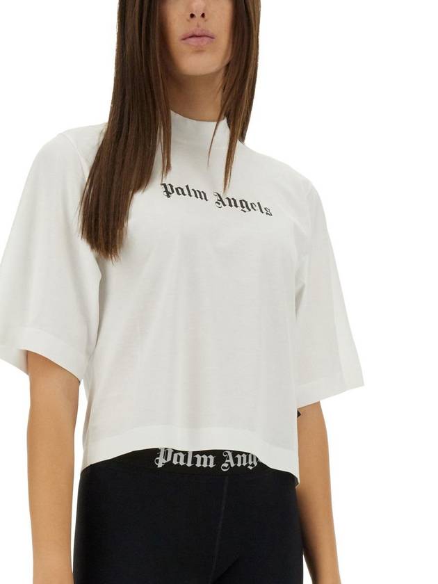 Palm Angels T-Shirt With Logo - PALM ANGELS - BALAAN 4