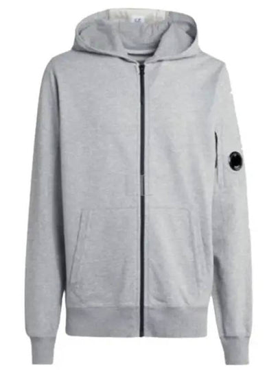 Light Fleece Zip Up Hoodie Grey - CP COMPANY - BALAAN 2