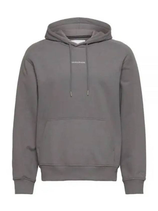 Micro Branding Hoodie Grey - CALVIN KLEIN - BALAAN 2