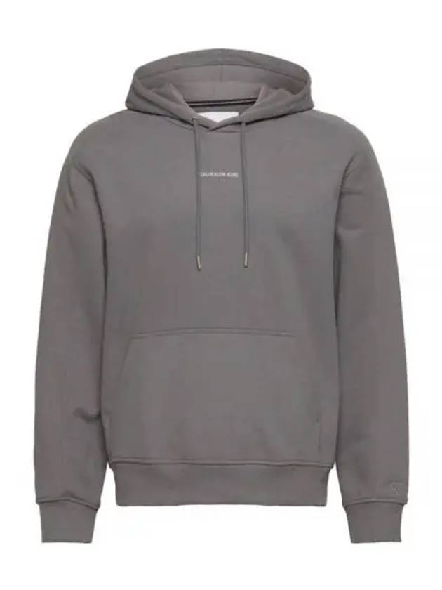 Micro Branding Hoodie Grey - CALVIN KLEIN - BALAAN 1