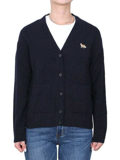 Baby Fox Patch Boxy Cardigan Navy - MAISON KITSUNE - BALAAN 2