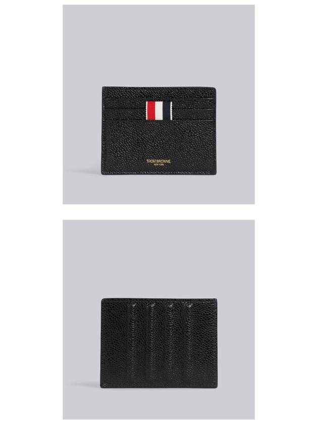 Note Compartment Card Wallet Black - THOM BROWNE - BALAAN 5