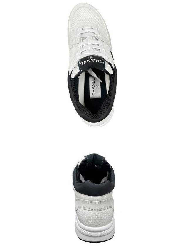 CC logo mesh tennis low top sneakers white - CHANEL - BALAAN 6