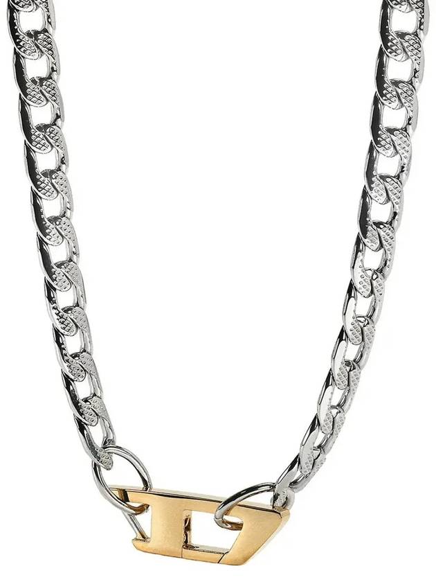 Chain Stainless Steel Necklace Silver - DIESEL - BALAAN 4