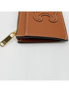 Zipper Smooth Lambskin Card Wallet Tan - CELINE - BALAAN 5