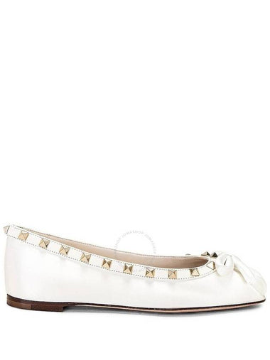 Valentino Garavani Rockstud Ballerina Flat Brand Size 38 US Size 8 - VALENTINO - BALAAN 1