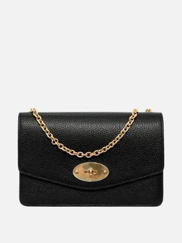 Darley Small Classic Chain Shoulder Bag Black - MULBERRY - BALAAN 2