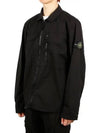 Supima Cotton Twill Stretch-TC Jacket Black - STONE ISLAND - BALAAN 2