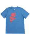 Sportswear Essentials Logo Classic Fit Short Sleeve T-Shirt Blue - NIKE - BALAAN 1