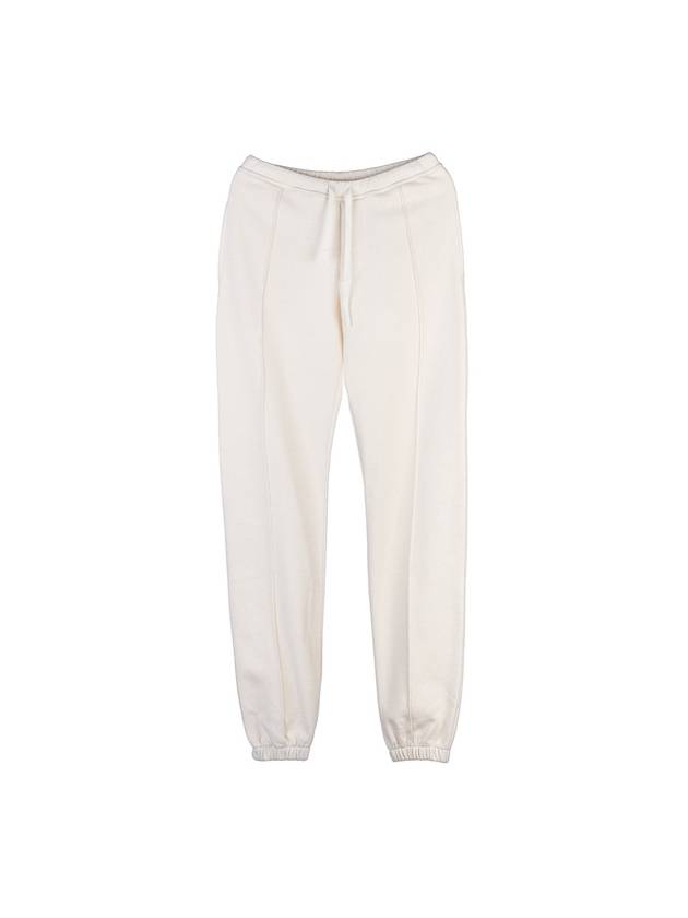 Couture Label Cotton Wool Track Pants Ivory - DIOR - BALAAN 10