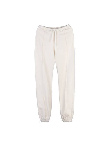 Couture Label Cotton Wool Track Pants Ivory - DIOR - BALAAN 1