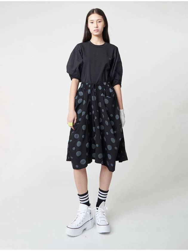 Dot Bermuda Wide Pants Black - ATHPLATFORM - BALAAN 4